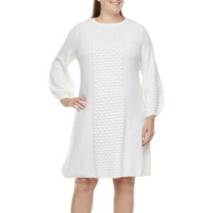 Isabel & Nina Sweater Dress Knit Texture Medium